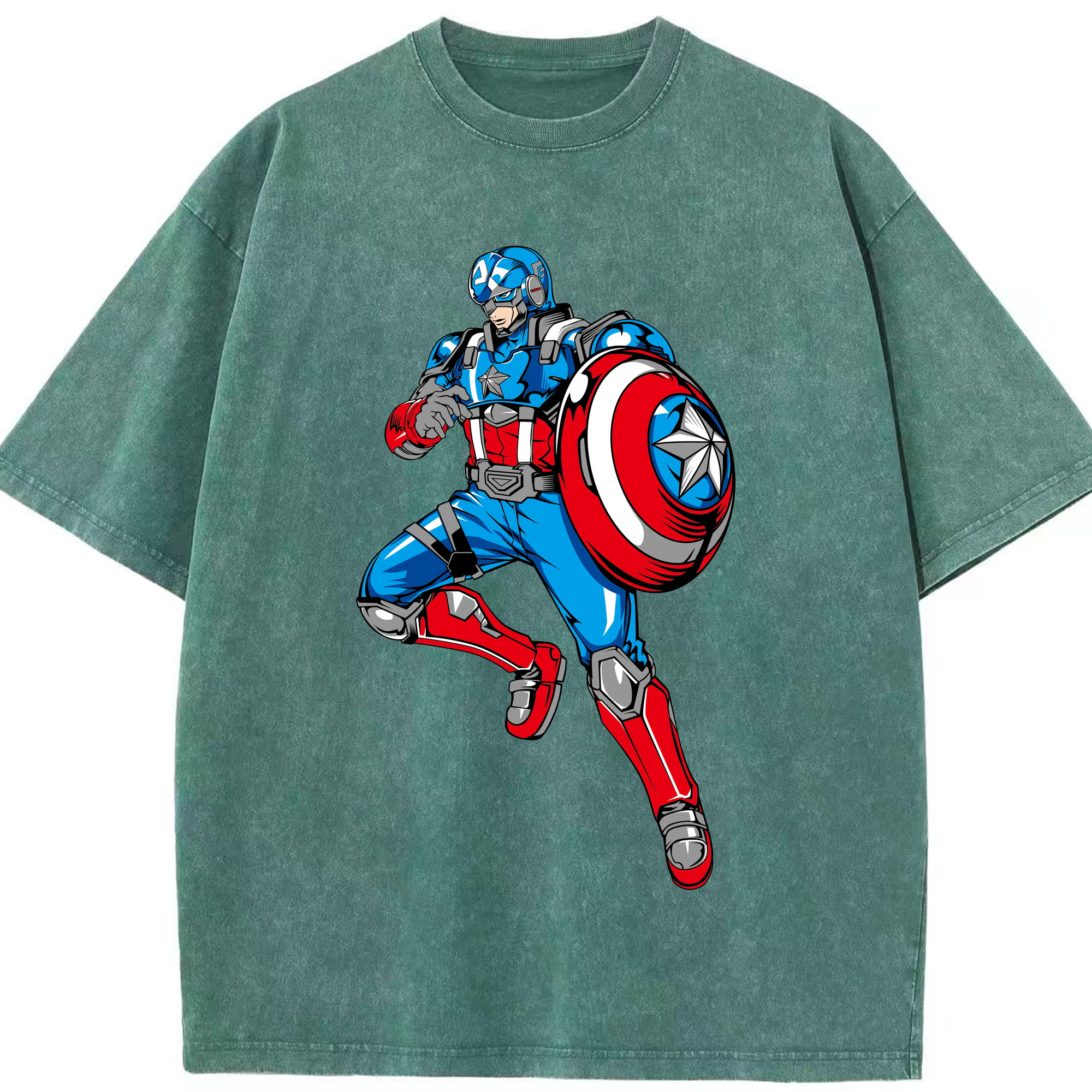 （画像用） アベンジャーズ The Avengers 綿100% ヴィンテージ風 半袖Tシャツ（フロントプリント）
